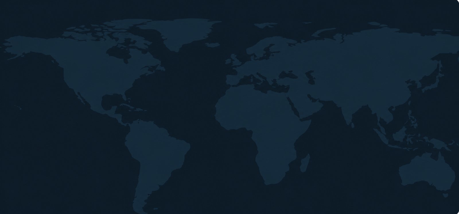 World map showing project locations